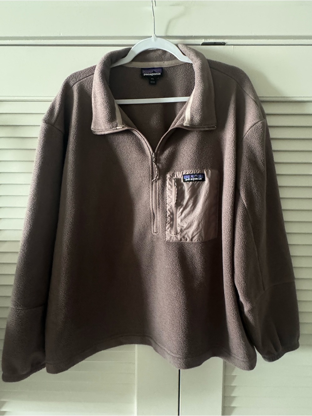 Patagonia Zip Pullover Fleece — Taupe Pink